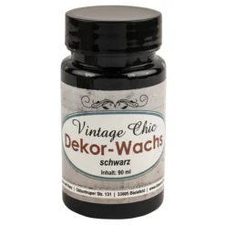 Dekor-Wachs, Vintage Chic, schwarz, 90ml