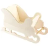 Deko-Schlitten, Design 4, 9,5cm x 17,5cm x 7,5cm, natur