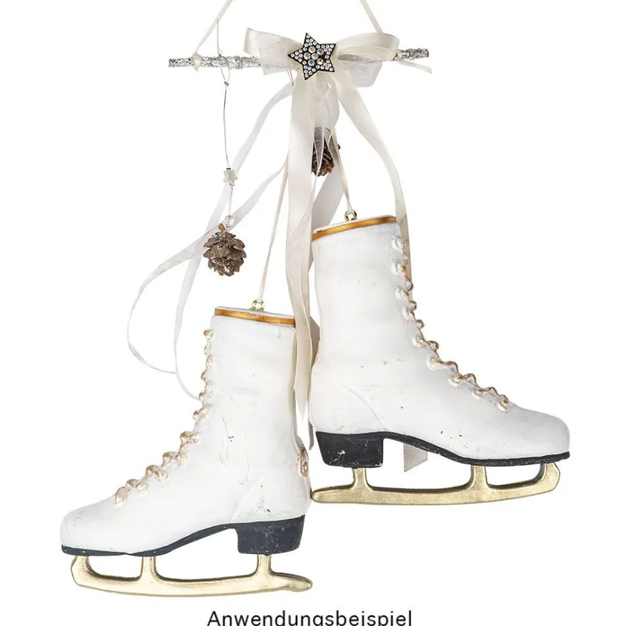 Deko-Schlittschuhe 2, Rohlinge, 16,5cm x 15cm x 5,5cm, 2 Stück