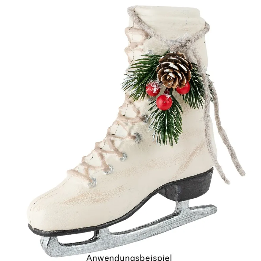 Deko-Schlittschuhe 2, Rohlinge, 16,5cm x 15cm x 5,5cm, 2 Stück