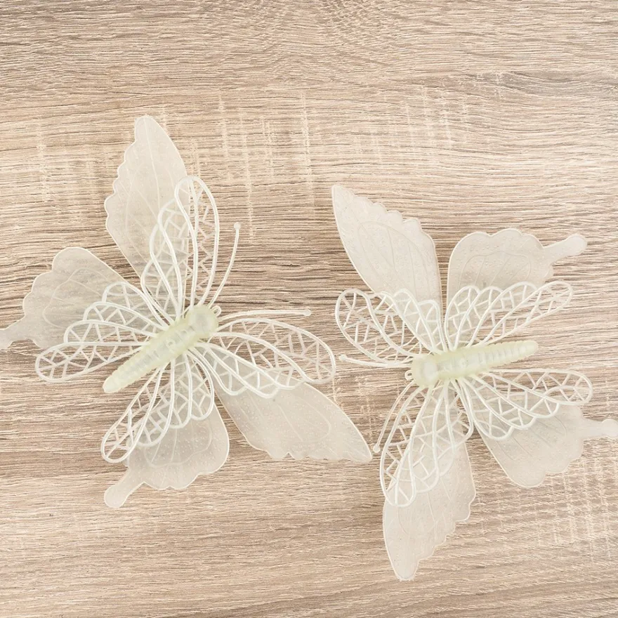 Deko-Schmetterlinge, Rohlinge, 13cm x 17cm, 10 Stück