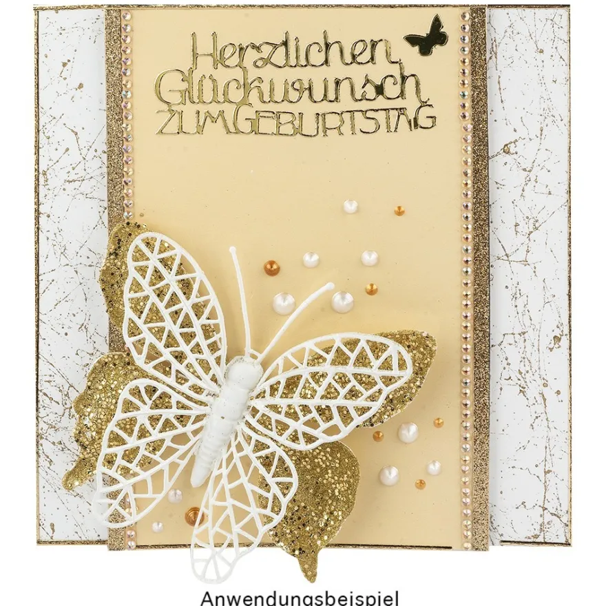 Deko-Schmetterlinge, Rohlinge, 9cm x 10cm, 16 Stück