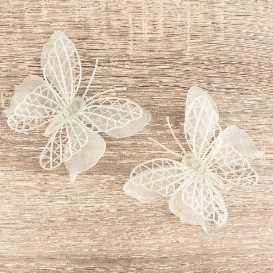 Deko-Schmetterlinge, Rohlinge, 9cm x 10cm, 16 Stück