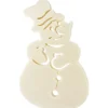 Deko-Schneemann aus Polystyrol, 39cm x 25cm x 3cm