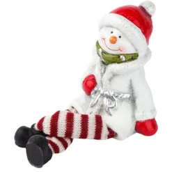 Deko-Schneemann mit Schlenkerbeinen, 16cm