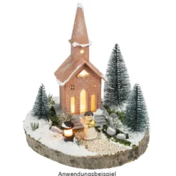 Deko-Schneetannen, 6cm bis 15cm hoch, 16 Stück