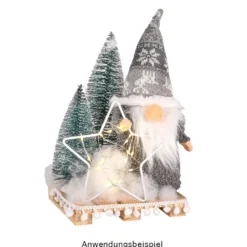 Deko-Schneetannen, 6cm bis 15cm hoch, 16 Stück