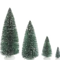 Deko-Schneetannen, 7cm bis 22cm hoch, 21 Stück