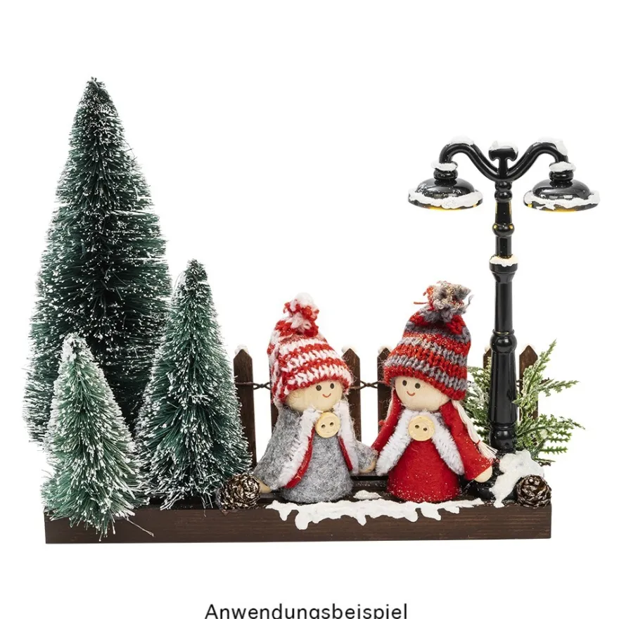 Deko-Schneetannen, 5cm bis 21cm hoch, 9 Stück