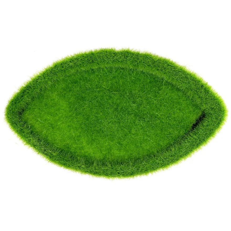 Deko-Steckschale, braun, 16cm x 9cm x 6cm, Styroporsteckmasse in Grasoptik, Schale aus Pappmaché