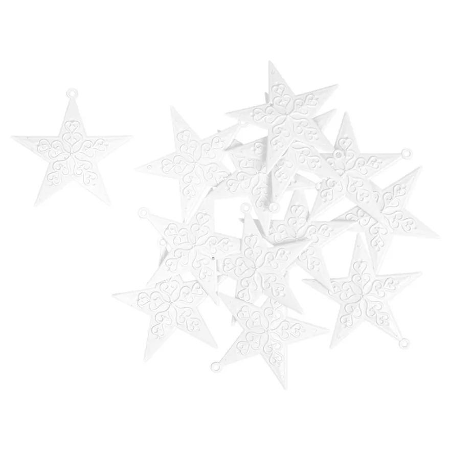 Deko-Sternornamente 1, Rohlinge, 8,5cm x 8,5cm, 13 Stück