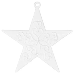 Deko-Sternornamente 1, Rohlinge, 8,5cm x 8,5cm, 13 Stück