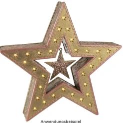 Deko-Sternornamente 1, Rohlinge, 8,5cm x 8,5cm, 13 Stück