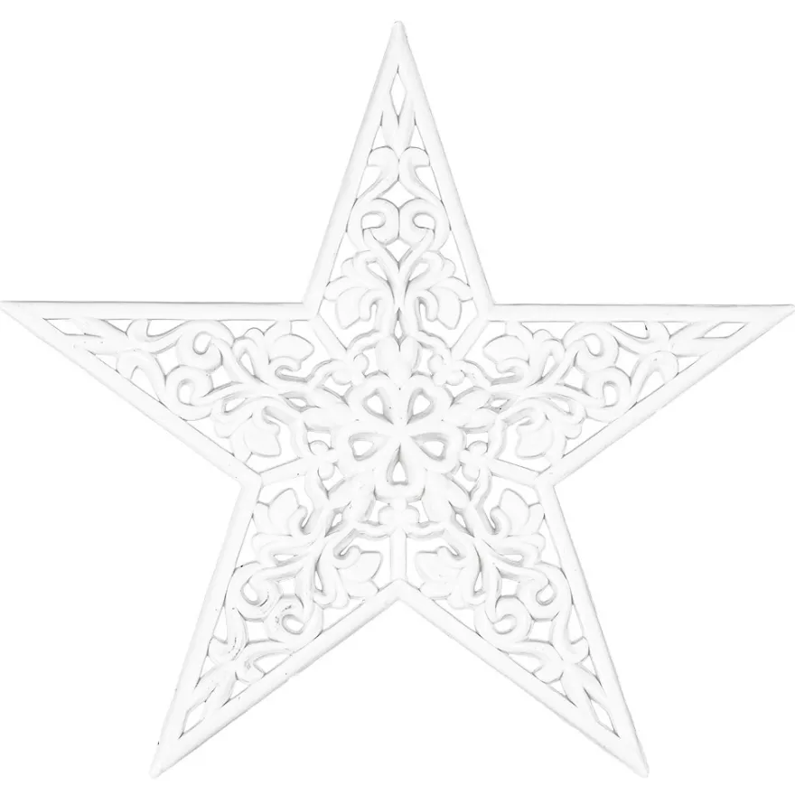 Deko-Sternornamente 2, Rohlinge, 12,5cm x 12cm, 9 Stück