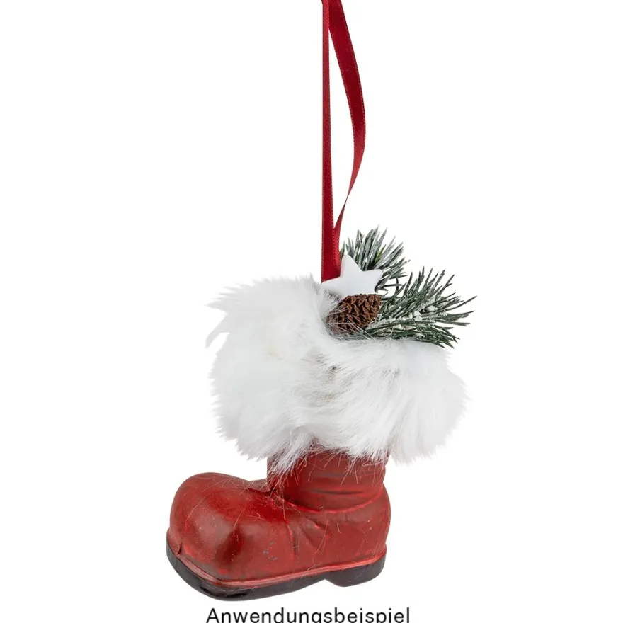 Deko-Stiefel 1, Rohlinge, 7cm x 6,5cm x 4cm, 4 Stück