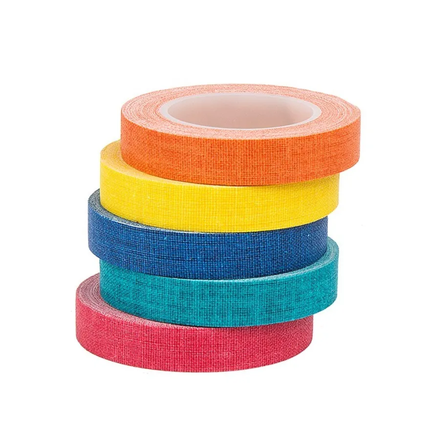 Deko-Stoff-Klebeband, Farbsortierung 1, 10mm x 5m, 5 Rollen
