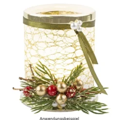 Deko-Stoff, Netzoptik 1, 28cm breit, 3m lang, gold