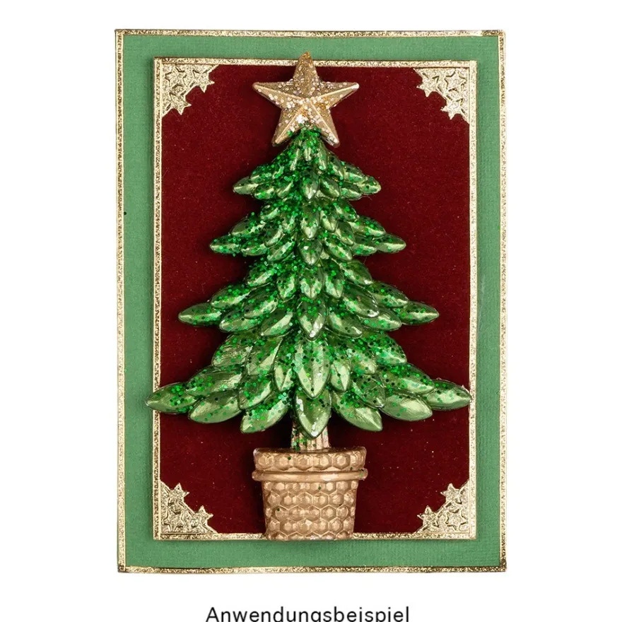 Deko-Tannenbäume 3, Rohlinge, 9,6cm x 15cm x 3cm, 6 Stück