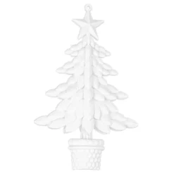 Deko-Tannenbäume 3, Rohlinge, 9,6cm x 15cm x 3cm, 6 Stück