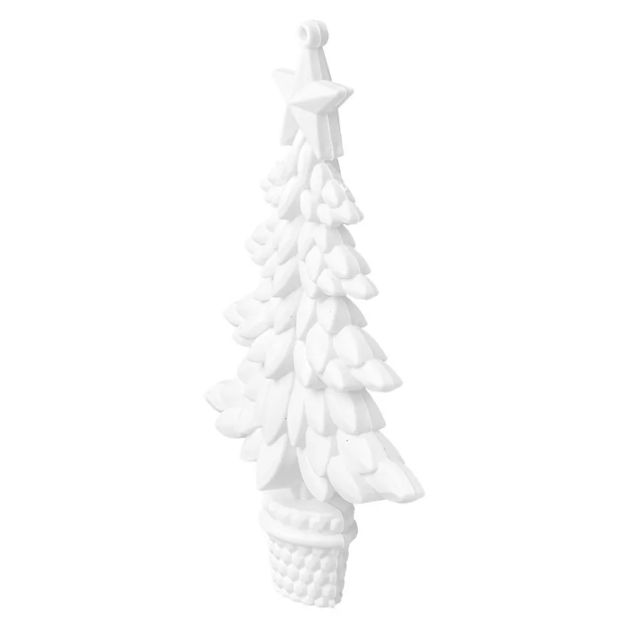 Deko-Tannenbäume 3, Rohlinge, 9,6cm x 15cm x 3cm, 6 Stück