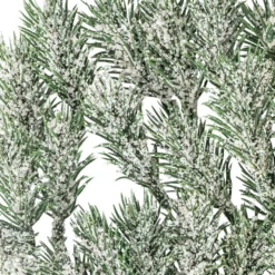 Deko-Tannenzweige, beschneit, 6,5cm lang, grün, 55 Stück