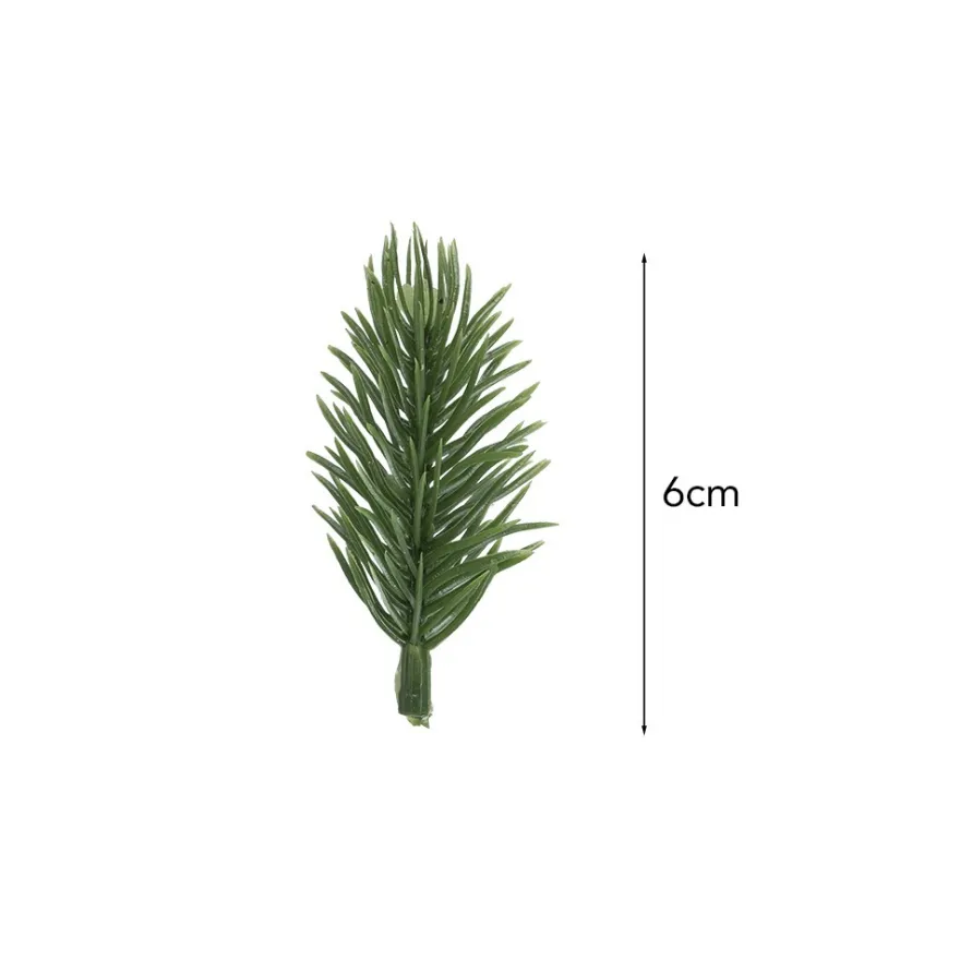Deko-Tannenzweige, 6cm lang, grün, 45 Stück