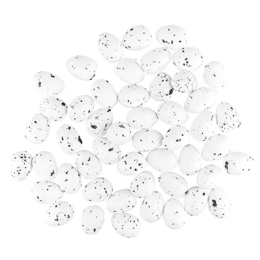 Deko-Wachteleier, Höhe 2,5cm, Ø 1,8cm, 50 Stück