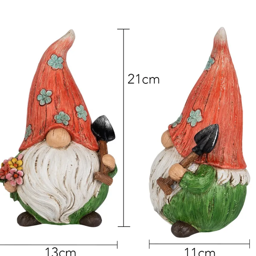 Deko-Wichtel mit Schaufel, 21cm hoch, 13cm breit