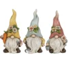 Deko-Wichtel mit Schaufel, Möhre & Eimer, 16,5cm hoch, 7,5cm breit, 3 Stück