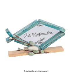 Deko-Zweige mit grünen Weidenkätzchen, 33cm lang, 5 Stück