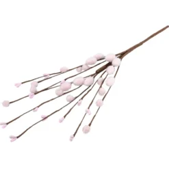 Deko-Zweige mit rosa Weidenkätzchen, 33cm lang, 5 Stück
