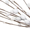 Deko-Zweige mit weißen Weidenkätzchen, 33cm lang, 5 Stück