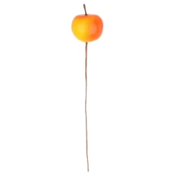 Deko-Zweige, Äpfel, 11cm lang, am Draht, 12 Stück