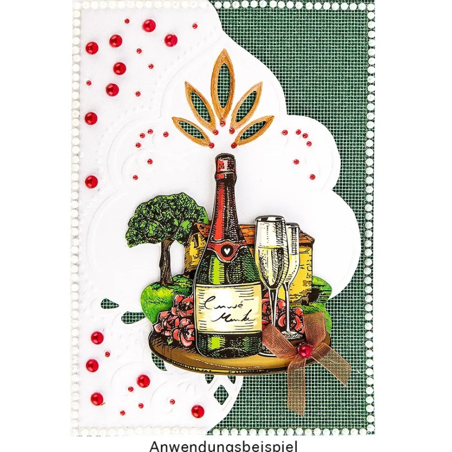 Deluxe-Grußkarten "Ornament", B6, 10 Stück, inkl. Einleger & Umschläge