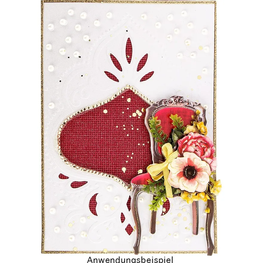 Deluxe-Grußkarten "Ornament", B6, 10 Stück, inkl. Einleger & Umschläge