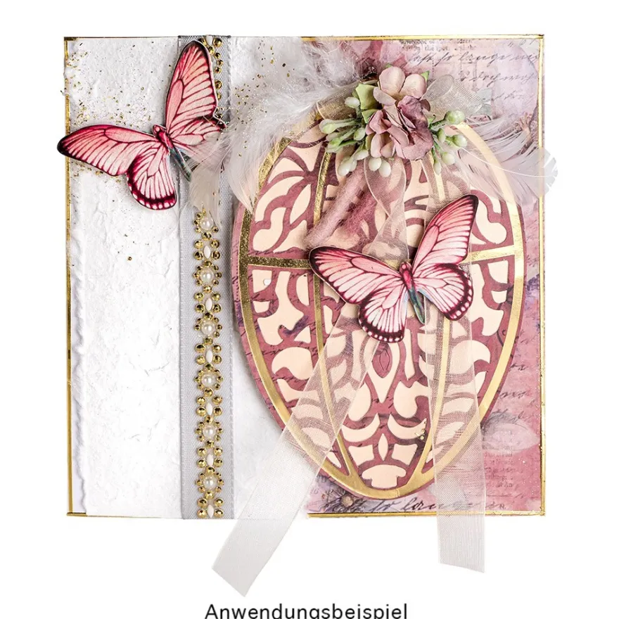 Deluxe-Grußkarten, Osterei, 11,5cm x 16,5cm, 5 Designs, inkl. Einleger und Umschläge, 30-teilig