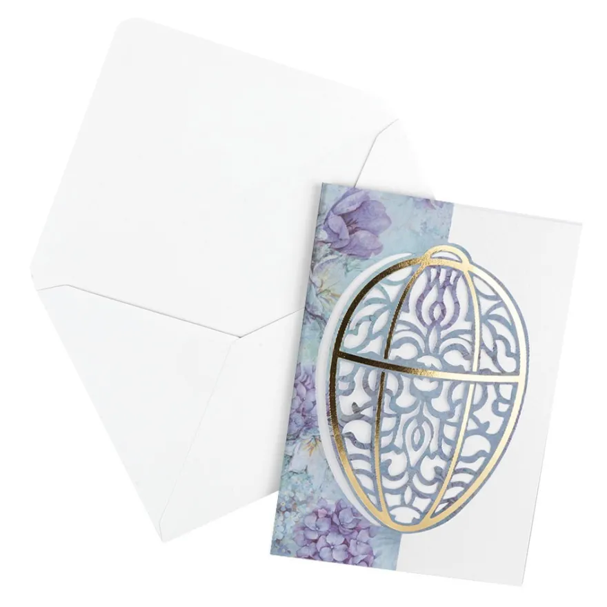 Deluxe-Grußkarten, Osterei, 11,5cm x 16,5cm, 5 Designs, inkl. Einleger und Umschläge, 30-teilig