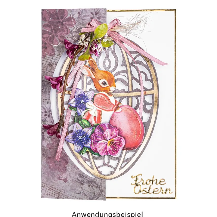 Deluxe-Grußkarten, Osterei, 11,5cm x 16,5cm, 5 Designs, inkl. Einleger und Umschläge, 30-teilig