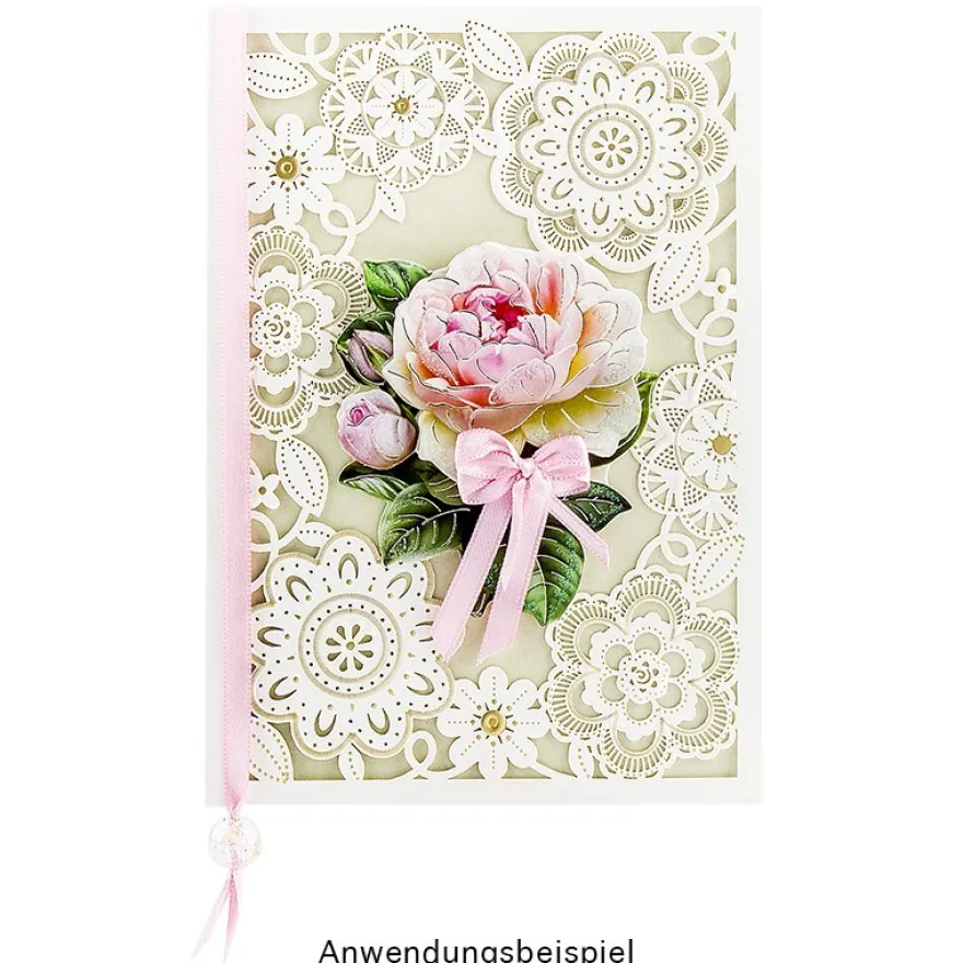 Deluxe-Laser-Grußkarten, Design 2, 11,5cm x 16,5cm, inkl. Einleger und Umschlag, 5 Stück