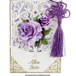 Deluxe-Laser-Grußkarten, Design 5, 11,5cm x 16,5cm, inkl. Einleger und Umschlag, 5 Stück
