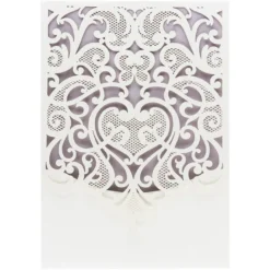Deluxe-Laser-Grußkarten, Design 5, 11,5cm x 16,5cm, inkl. Einleger und Umschlag, 5 Stück