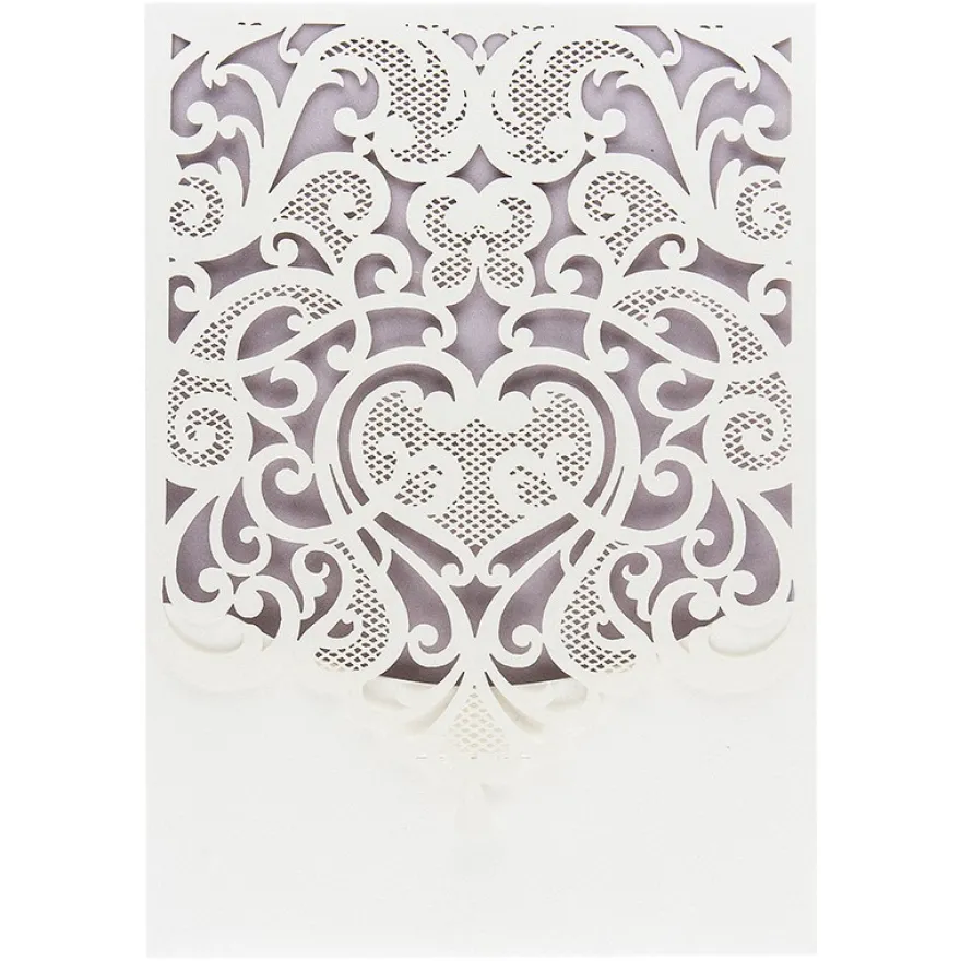 Deluxe-Laser-Grußkarten, Design 5, 11,5cm x 16,5cm, inkl. Einleger und Umschlag, 5 Stück