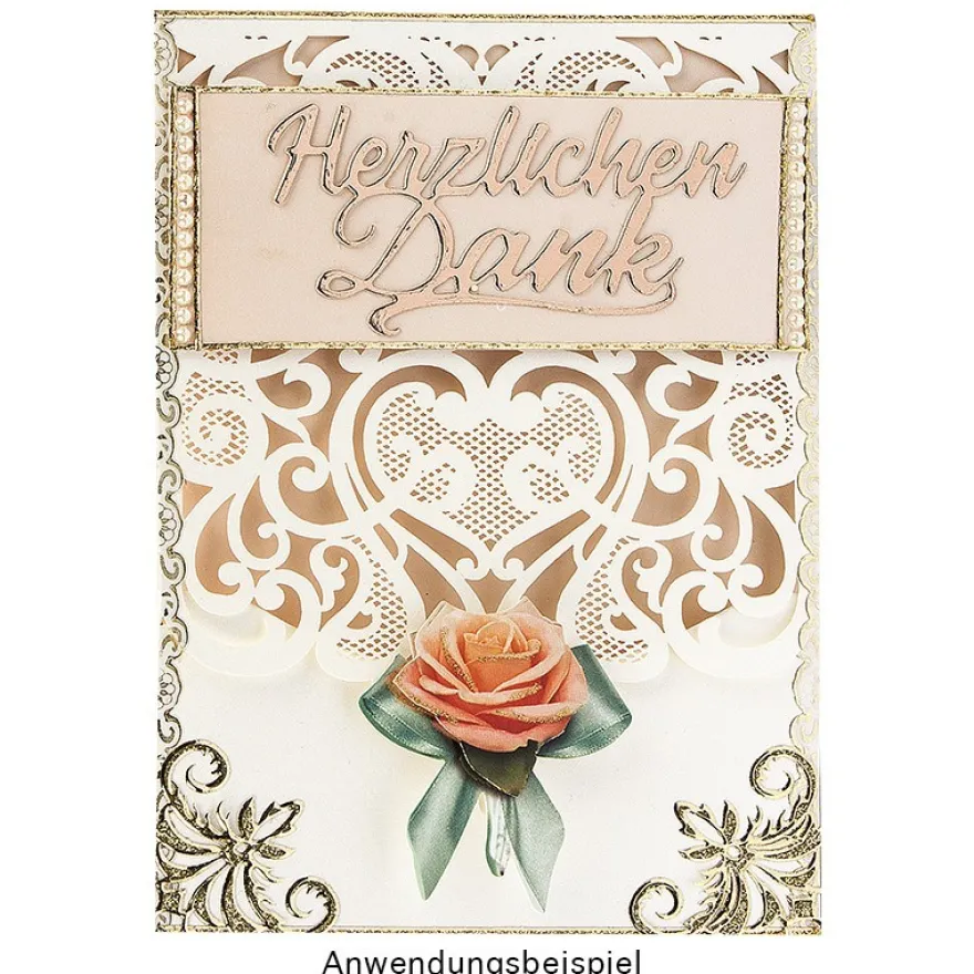 Deluxe-Laser-Grußkarten, Design 5, 11,5cm x 16,5cm, inkl. Einleger und Umschlag, 5 Stück