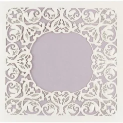 Deluxe-Laser-Grußkarten, Design 1, 16cm x 16cm, inkl. Einleger und Umschlag, 5 Stück