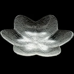Design Glasteller, klar, Ø18cm, Design 1, 2 Stück