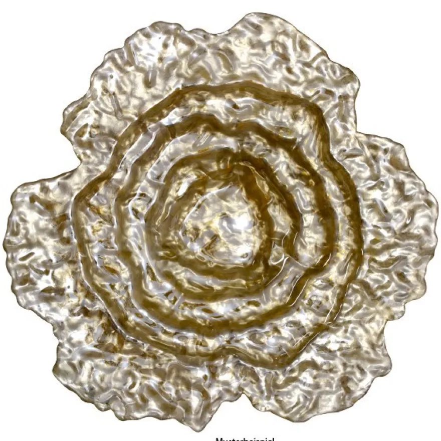 Design Glasteller, klar, Ø42cm, Design 12