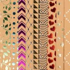 Design-Papier, Hintergründe, DIN A4, 250g/m², 10 Designs, 10 Bogen