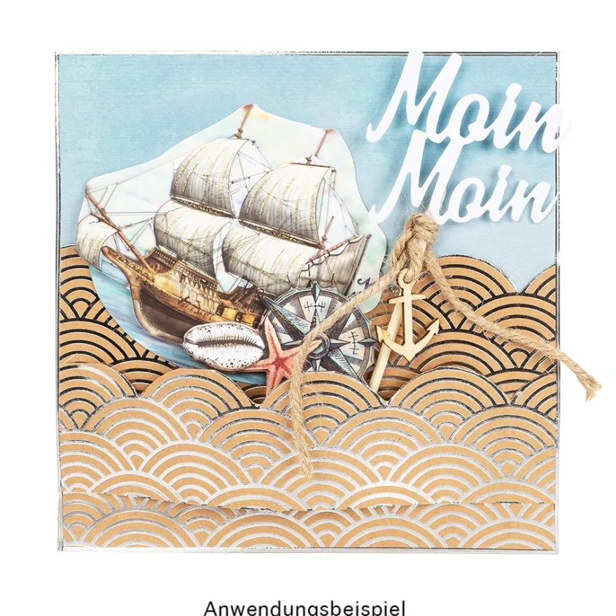 Design-Papier, Hintergründe, DIN A4, 250g/m², 10 Designs, 10 Bogen