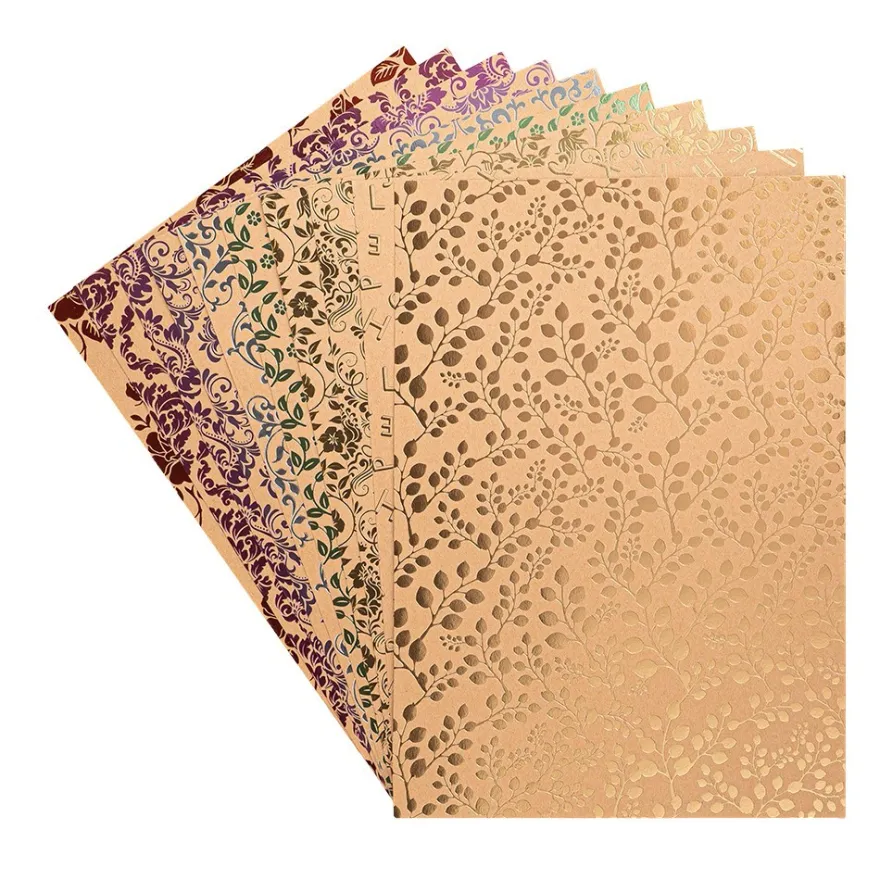 Design-Papier, Hintergründe 2, DIN A4, 250g/m², 10 Designs, 10 Bogen
