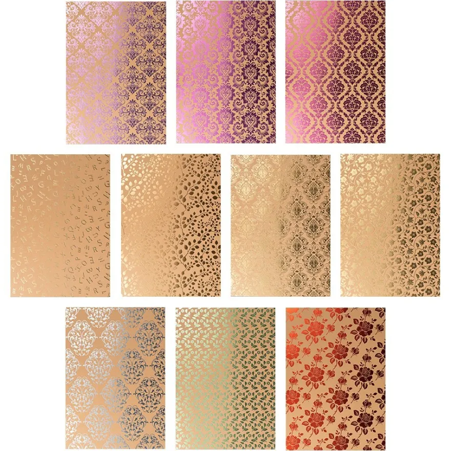 Design-Papier, Hintergründe 2, DIN A4, 250g/m², 10 Designs, 10 Bogen
